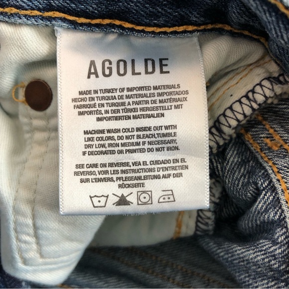 Agolde Riley High Rise Jeans 23 - Picture 12 of 14